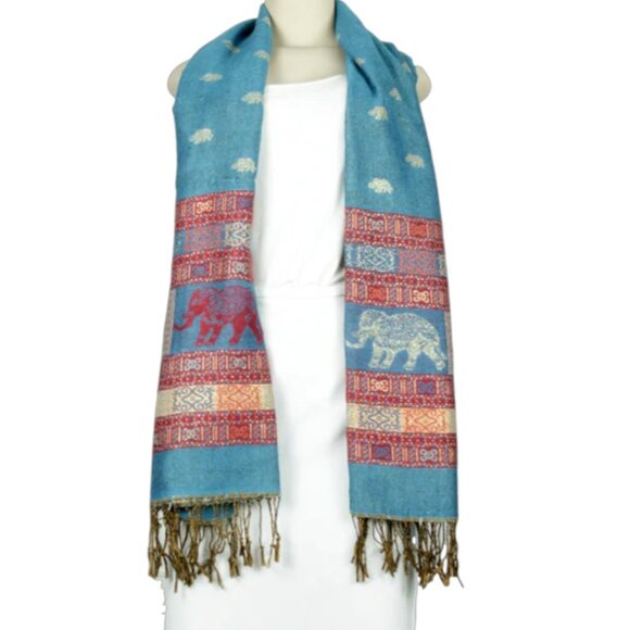 Graphic Print Reversible Scarf - Picture 1 of 2